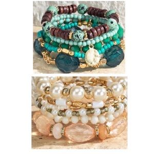 Mixed Layered Bracelet set